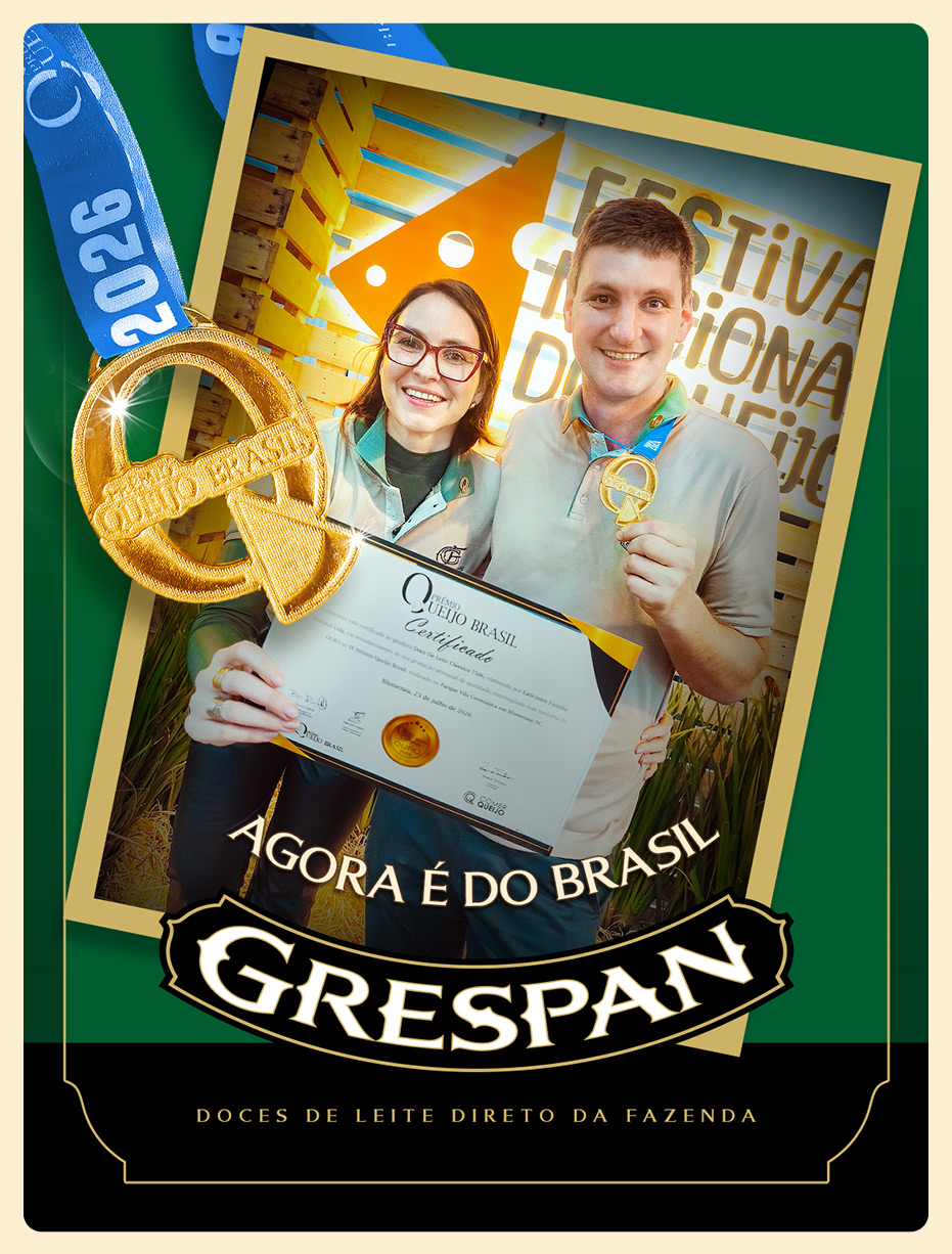Família Grespan conquista reconhecimento no maior concurso de queijos e produtos lácteos artesanais do Brasil